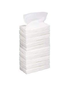 AllExtreme EXCTP10 2 Ply Soft Facial Tissue Paper Clean Flat Pack Refiller for Car Sun Shade Wipe Holder & Home Dispenser Box (100 Pulls x 10 Pcs)
