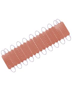 Allextreme EXMIR9B 9 LED Module Light Interior Exterior 12V 5730 Injection Decorative Lamp with Adhesive Backside for Car, Home & Decoration (20 Strips, Brown)