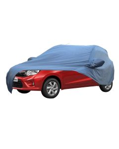 Allextreme MC7006 Car Body Cover Compatible with Maruti Suzuki Celerio Custom Fit Dustproof UV Heat Resistant Indoor Outdoor Body Protection (Blue with Mirror)