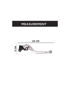 Allextreme AX-LEV61 Clutch Brake Lever Heavy Duty 6 Positions Adjustment for Honda Dio (Silver, 2 Pcs)