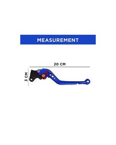 Allextreme AX-LEV58 Clutch Brake Lever Heavy Duty 6 Positions Adjustment for Honda Dio (Blue, 2 Pcs)