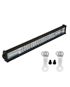 Allextreme EXF48L1 48 LED Fog Light 21 Inch Flood LED Work Double Row White Light Waterproof Driving Lamp Universal for Car Motorcycle Bike (96W, 1 Pc)