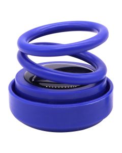 AllExtreme EXCFR1 Car Air Freshener Double Ring Solar Energy 360° Revolving Refillable Aromatherapy Diffuser Scented Perfume Fragrance for SUV & Sedan (1 Pc, Color may vary)