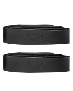 Allextreme EXNHGL1 PU Leather Handlebar Grip Tape, Non-Slip EVA Foam, Durable, Weather Resistant, Waterproof Accessory for Car & Bike (2 Pcs, Black)