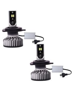 AllExtreme EXSRS2 H4 LED Headlight Bulb with Cooling Fan 36W Head lamp Conversion Kit for Bike Car SUV and Motorcycles (PACK - 2)