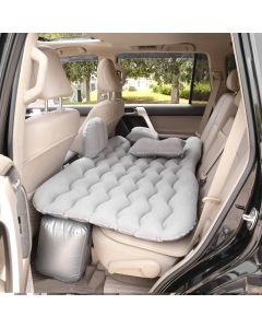 Allextreme A2 Multifunctional Inflatable Car Bed Mattress Universal Car Back Seat for Baby Travel Air Inflation with Two Air Pillows, Car Air Pump and Repair Kit (Grey)