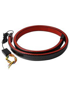 Allextreme EXTBLR1 Spoiler Third Brake Light Turn Signal LED Strip Exterior Accessories for Rear Spoiler Trunk Roof Wing Universal for Cars (Red)
