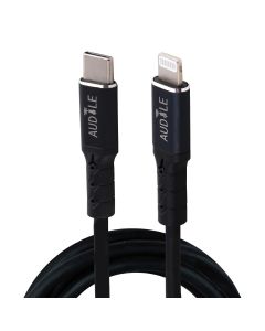 Allextreme USB Type C to Lightning Cable 1.2m High-Speed USB Sync Charging Cable for Smartphones, Tablets, Wall Chargers, Laptops(Black)