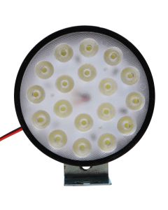 Allextreme EXF18L1 18 LED Round Fog Light Spot Beam Waterproof Pod Driving Work Lamp for Motorcycle and Cars (27W, White Light, 1 Pc)