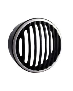AllExtreme EXSTC1T 7 Inch PVC Headlight Grill Cover Bike with DRL LED Light for Motorcycle (Tricolor)