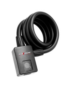 AllExtreme EXFPL01 Smart Bluetooth& Fingerprint Padlock Lock with App functionality USB Charging Waterproof Design for Bicycle, Mountain Bike, Motorcycles