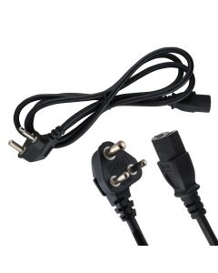 Allextreme Computer Cable CPU Power Cable Cord for Desktop PC, Monitor, SMPS, and Printer Long-lasting 0.5 Sqmm (1.8 Mtr)