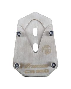 AllExtreme ALL-STD009 Bike Stand Extender Pad CNC Foot Side Kickstand Enlarger Extension Compact Support Plate Compatible with Honda H'ness CB350