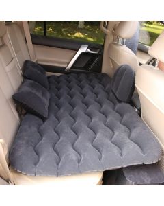 Allextreme A2 Multifunctional Inflatable Car Bed Mattress Universal Car Back Seat Travel Air Inflation with Two Air Pillows, Car Air Pump & Repair Kit (Black)