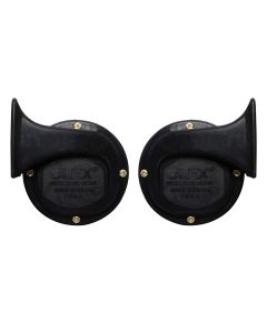 AllExtreme SHON WINDTONE HORN for Bike & Car Horns Super Loud Sound Air Siren (12V, Black & Gold, 2 Pcs)