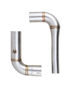 AllExtreme EXTPLS1 Modified Stainless Steel Exhaust Pipe Muffler Mid Bend Tail Tube Corrosion Resistant, Strong, Durable, Custom Fit & Elegant Design Compatible With Motorcycle Pulsar NS 200