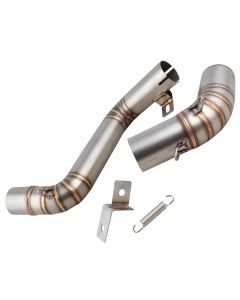 AllExtreme EXTPKT1 Modified Stainless Steel Exhaust Pipe Muffler Mid Bend Tail Tube Corrosion Resistant, Strong, Durable, Custom Fit & Elegant Design Compatible with Motorcycle KTM 200