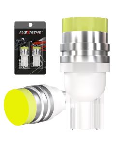 Allextreme Universal T10 LED Parking Light 6000K 168 2825 W1W Interior Pilot License Plate Dome Indicator Lamp Bulb for Car Bike and Motorcycle (1W, White, 2 PCS)