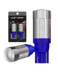 Allextreme Universal T10 LED Parking Light 8 SMD Super Bright Interior Pilot License Plate Dome Indicator Lamp Bulb for Car Bike and Motorcycle (4W, Blue, 2 PCS)