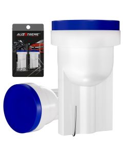 Allextreme Universal T10 LED Parking Light Super Bright Interior Pilot License Plate Dome Indicator Lamp Bulb for Car Bike and Motorcycle (1W, Blue, 2 PCS)