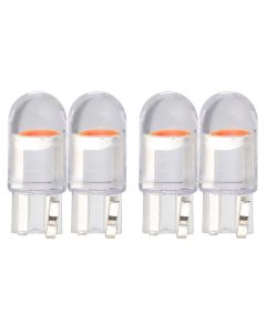 Allextreme Universal T10 LED Parking Light 6000K 168 2825 W1W Interior Pilot License Plate Dome Map Dashboard Indicator Lamp Bulb for Car Bike and Motorcycle (1W, Red, 4 Pcs)