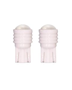 Allextreme Universal 1W T10 LED Parking Light 6000K Super Bright Wedge Interior Pilot Dome Map Door Courtesy License Plate Lights Lamp Bulb for Car Bike (White, 2 PCS)