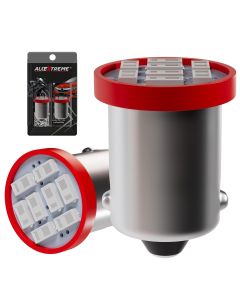 Allextreme BA9S LED Parking Light Super Bright Car Interior License Plate Wedge Dome Trunk Dashboard Bulb for Car Bike and Motorcycle (2W, Red, 2 PCS)