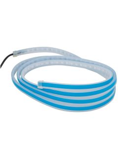 AllExtreme EXRBDH1 Interior Car LED Strip Light DRL Flexible Universal Door Turn Signal Decorative Lamp for Automobiles Interior Decorations (Red & Blue, 1 Pc)