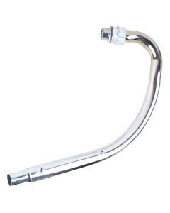 AllExtreme EXRGBS Exhaust Silencer Bend Pipe for BS6 Model Compatible With Royal Enfield Classic, Electra and Standard 350cc and 500cc (Chrome)