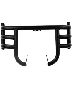 AllExtreme EXLGPN1 Stainless Steel Leg Guard Front Bike Metal Safety Crash Bar Compatible with Reborn & Meteor (Black, Thickness 1.5 Inch)