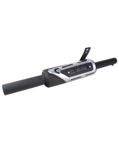 AllExtreme EXBS03 Exhaust Silencer Modern Style Metal Iron Material with Durable & Sturdiness Compatible for Royal Enfield BS3 Model Bullet (Black)