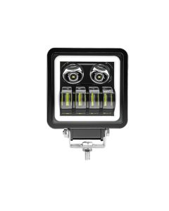 Allextreme EX27VF1 6 LED Headlight Lamp Universal Waterproof Off Road Driving CREE LED Fog Light with Mounting Brackets for Bike and Cars (27W, Blue & White, Pack of 1)