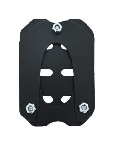 AllExtreme Bike Stand Extender Pad CNC Foot Side Kickstand Enlarger Extension Compact Support Plate Compatible with Royal Enfield Classic 350 (Black)