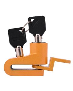 AllExtreme EXMDBY01 Mini Anti Theft Disc Brake Security Lock for Bicycle and Motorcycle (Yellow)