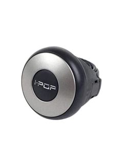 AllExtreme EXSKSB01 Universal Car Steering Wheel Knob Spinner for All Cars Power Handle SUV Rotation Booster (Silver & Black)