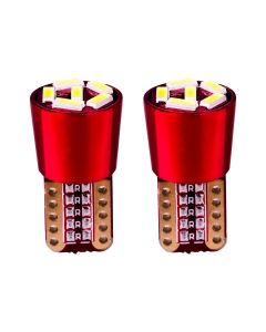AllExtreme EXLB003 Universal T10 LED Parking Light 6 SMD Bright Interior Pilot License Plate Dome Indicator Lamp Bulb for Automobiles (3W, White, 2 Pcs)