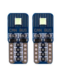 Allextreme EXLB002 Universal T10 LED Parking Light 2 SMD Bright Interior Pilot License Plate Dome Indicator Lamp Bulb for Automobiles (3W, Blue, 2 Pcs)