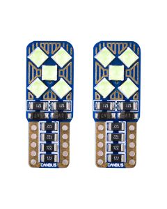 Allextreme EXLB007 Universal T10 LED Parking Light 10 SMD Bright Interior Pilot License Plate Dome Indicator Lamp Bulb for Automobiles (2W, Blue, 2 Pcs)