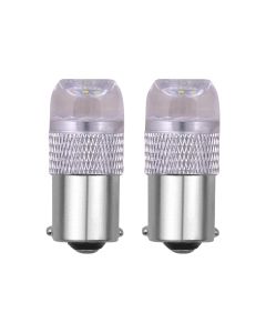 Allextreme EXLB011W LED Bulb Turn Signal Indicator Bright Lamp 6 Smd Chipset License Plate Parking Dome Light for Car Bike and Motorcycle (6W, White, 2 PCS)
