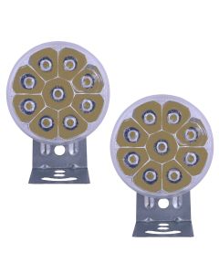 Allextreme EX09FLA 3 inch Off Road Driving Lamp With 9 LED Round Fog Light & Sturdy Aluminum Casing Ideal For Motorcycle, Cars & Bikes (9W, White Light, 2 Pcs)