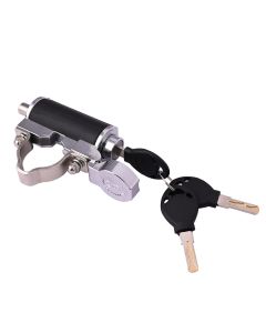 Allextreme EXHDCL1 Fork Disc Brake Lock Anti Theft 11mm Pin Wheel Locking Security with 3 Keys for Scooty, Motorcycles & Other Two Wheelers - Chrome