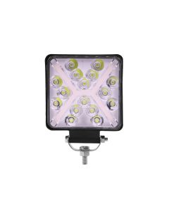 Allextreme EX16WM01 16 LED Fog Light Waterproof Square Led Flood Lamp Offroad Driving Work Light for Bikes Cars and Motorcycle (48W, Yellow & White Light, 1 Pcs)