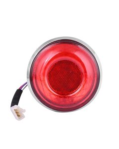 Allextreme EXTLA01 Bike Customized LED Tail Light Motorcycle Number Plate Brake Rear Lamp Compatible with Classic 350 Reborn- RED