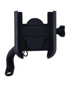 Allextreme EXMUH01 Mobile Phone Holder with USB Charger Waterproof Easy Adjustable Rear View Mirror Mount Solid Metal Cradle Stand Suitable forBike & Mobile Phones 3.5" to 7.0"