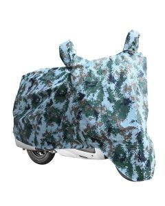 AllExtreme 100% Tested Waterproof Scooty Cover Dustproof Indoor Outdoor UV Protection Rain Bike Body Cover Compatible for Activa Maestro and All Two Wheeler Scooter (Army Green, Large)