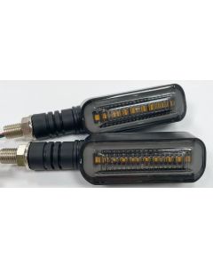 Allextreme EXNPE34 Imported Original Blinker Bright Style LED Indicators Universal For All Bikes, Lights (Pack Of 4, Yellow With Running Blue)