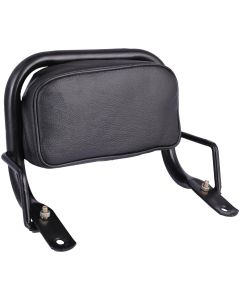 Allextreme EURO Detachable Passenger Backrest Rear Pad Adjustable Sissy Bar Cushion Corrosion Resistant Cushion Pad Seat Compatible with Ola - Black