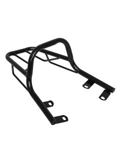 AllExtreme Euro J16 Backrest for Bike Luggage Carrier Back Support Pillion Adjustable Cushion Heavy Duty Black Bar Compatible with Jawa (Black)
