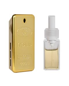 ALLEXTREME Gold Car Air Freshener Perfume Dashboard Vent Liquid Clip Diffuser Lasting Fragrance Spill-proof Auto Interior Accessories for Car & Offices (8ml,CK ONE)