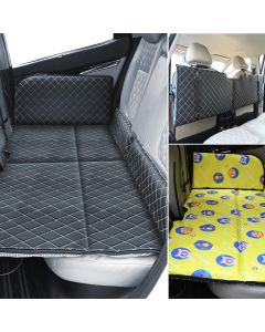 Allextreme S30 Non Inflatable Car Bed Mattress 2 in 1 Double-Sided Back Seat Foldable Sleeping Bed for Kids & Adults Travel Trips Camping Picnic Universal Fit
